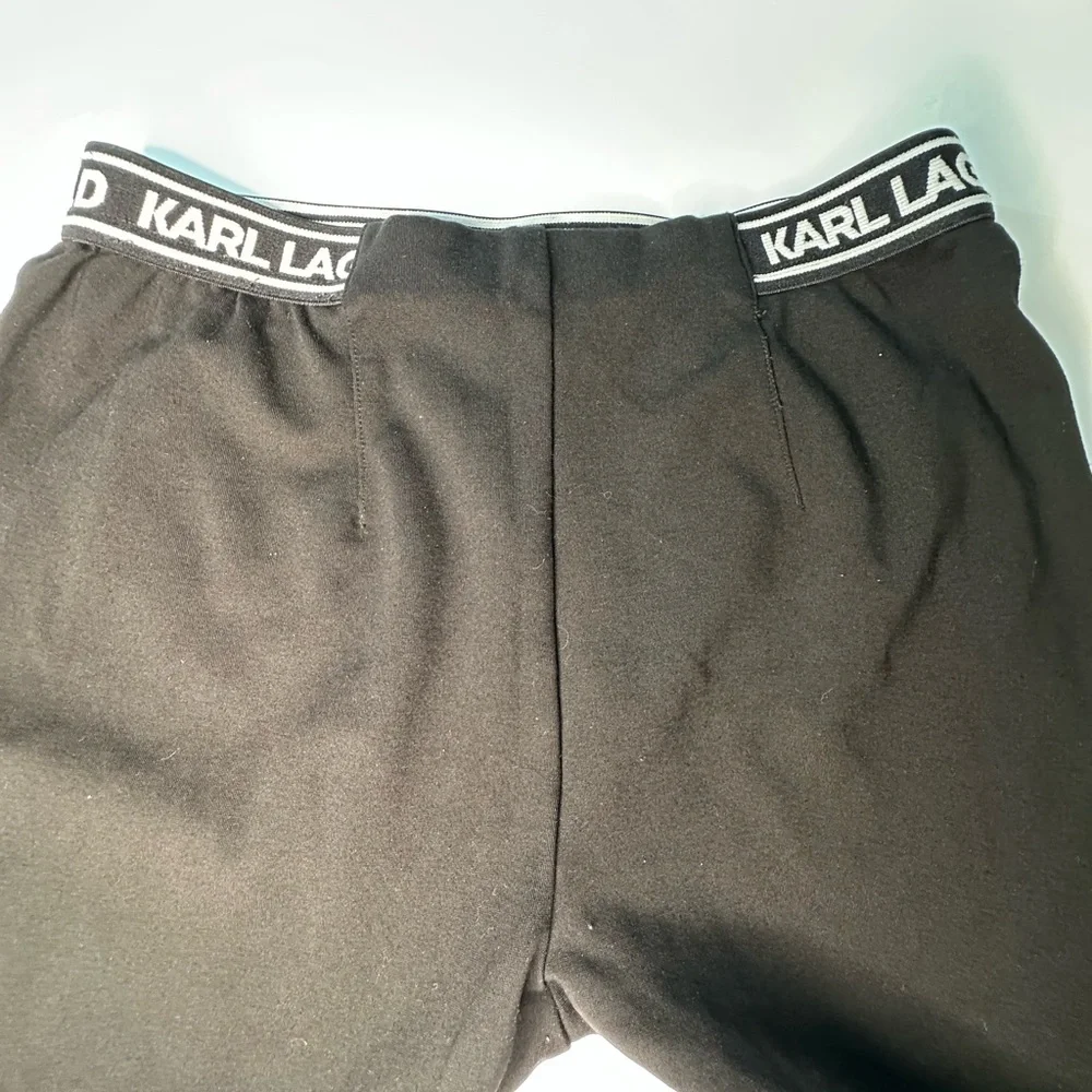 Karl Lagerfeld Kids Logo Tape Leggings – Black – Size 12 /‎ 150 cm